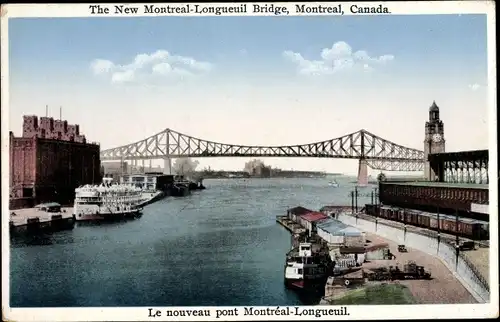 Ak Montreal Québec Kanada, New Montreal Longueuil Bridge