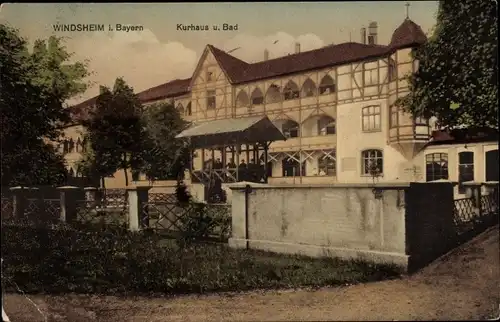 Ak Bad Windsheim in Bayern, Kurhaus und Bad