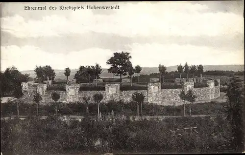 Ak Hohenwestedt in Schleswig Holstein, Ehrenmal des Kirchspiels