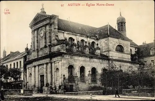 Ak Autun Saône-et-Loire, Eglise Notre-Dame