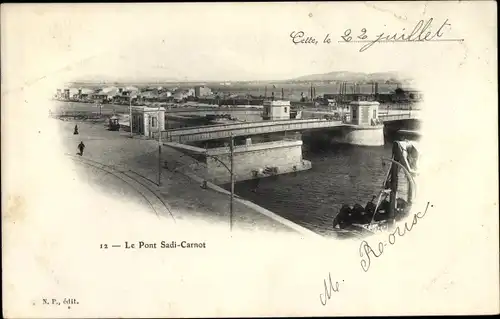 Passepartout Ak Sète Cette Hérault, Le Pont Sadi-Carnot