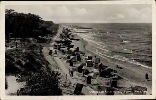 Ak Ostseebad Koserow auf Usedom, Partie am Strand