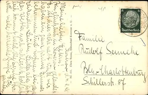 Ak Ostseebad Koserow auf Usedom, Partie am Strand