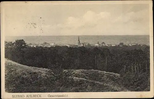 Ak Ostseebad Ahlbeck Heringsdorf auf Usedom, Gesamtansicht