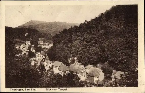 Ak Bad Thal Ruhla in Thüringen, Teilansicht vom Tempel aus gesehen