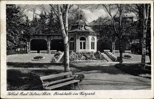 Ak Bad Sulza Thüringen, Trinkhalle im Kurpark