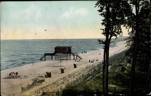 Ak Ostseebad Kölpinsee auf Usedom, Strand
