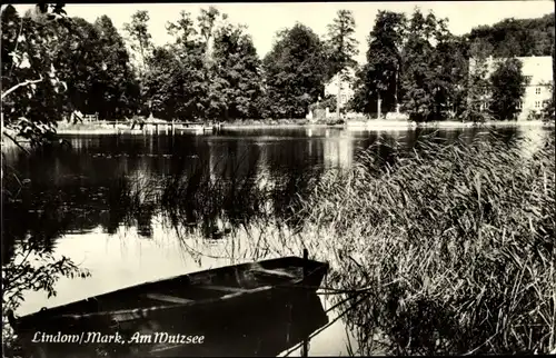 Ak Lindow in der Mark, Am Mutzsee