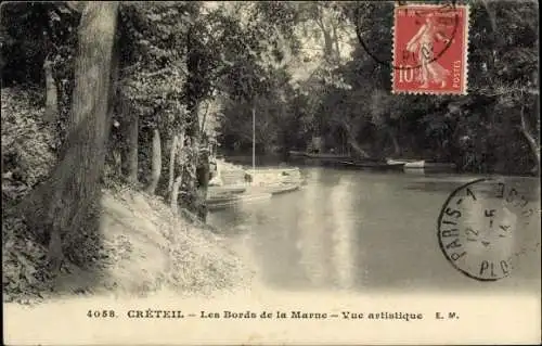 Ak Créteil Val de Marne, Les Bords de la Marne