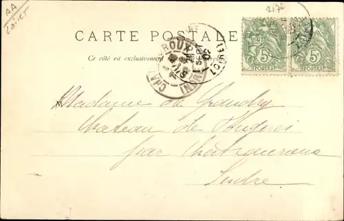 Ak Sully sur Loire Loiret, Château Vue d´Ensemble