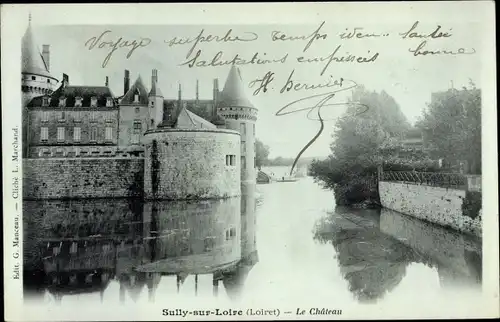 Ak Sully sur Loire Loiret, Château