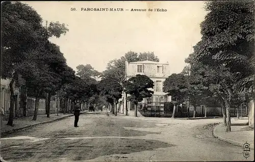 Ak Le Parc de Saint Maur Val de Marne, Avenue de l'Echo