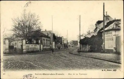 Ak Le Parc de Saint Maur Val de Marne, Rue de la Varenne