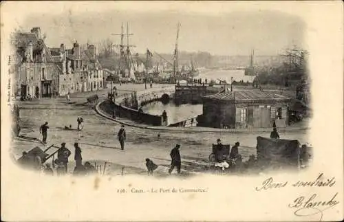 Ak Caen Calvados, Le Port de Commerce