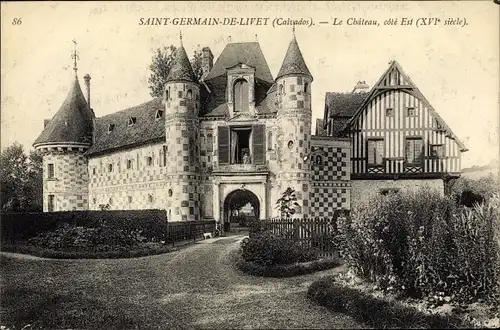 Ak Saint-Germain-de-Livet Calvados, Le Chateau