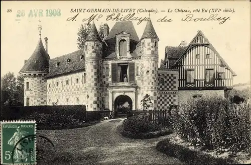 Ak Saint-Germain-de-Livet Calvados, Le Chateau