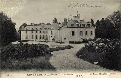 Ak Saint-Germain-Langot Calvados, Le Chateau