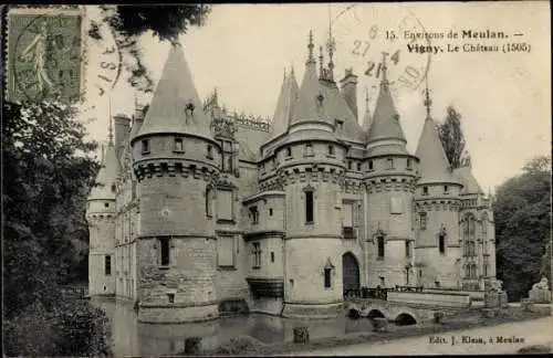 Ak Vigny Val d’Oise, Château de Vigny