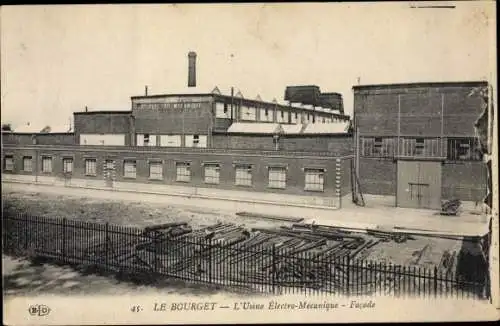 Ak Le Bourget Seine Saint Denis, Usine Électro-Mécanique