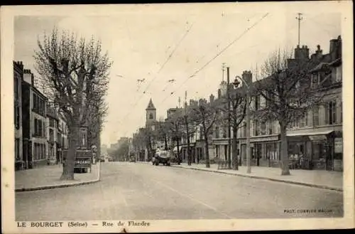 Ak Le Bourget Seine Saint Denis, Rue de Flandre