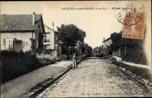 Ak Clichy sous Bois Seine Saint Denis, Allée Leclère