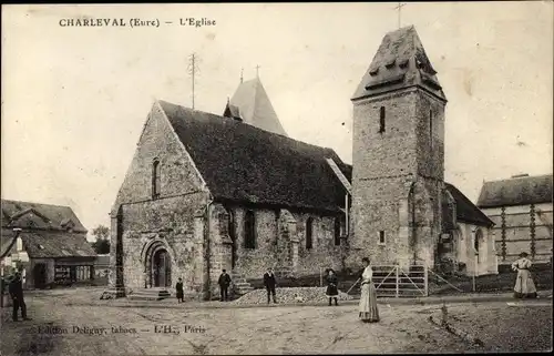 Ak Charleval Eure, L´Église