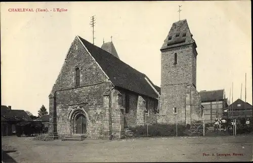 Ak Charleval Eure, L´Église