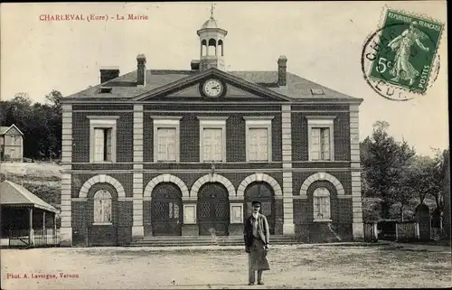 Ak Charleval Eure, La Mairie