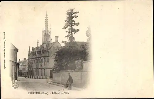 Ak Breteuil Eure, l´Hôtel de Ville