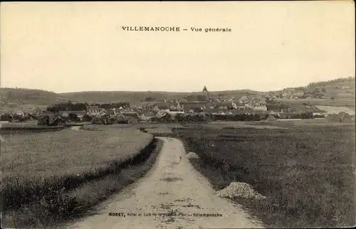 Ak Villemanoche Yonne, Vue Générale