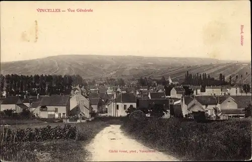 Ak Vincelles Yonne, Vue Générale