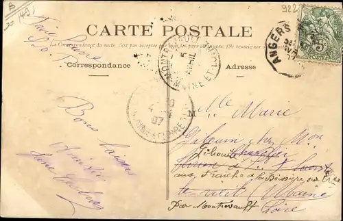 Ak Oudon Maine-et-Loire, Pont reliant Oudon á Champtoceaux