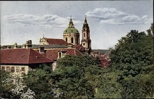 Ak Praha Prag Tschechien, St Niklaskirche