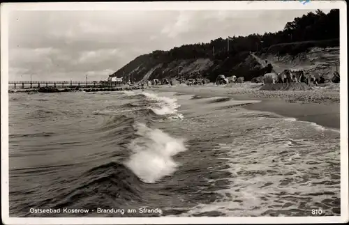 Ak Ostseebad Koserow auf Usedom, Partie am Strand