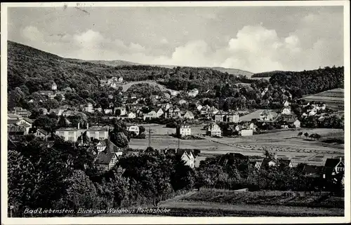 Ak Bad Liebenstein im Thüringer Wald, Blick vom Waldhaus Reichshöhe