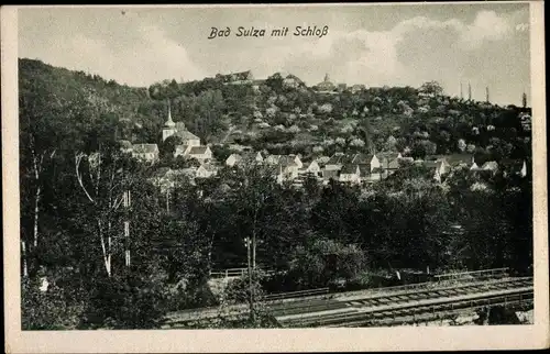 Ak Bad Sulza Thüringen, Totale mit Schloss