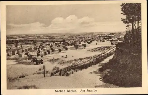 Ak Ostseebad Bansin Heringsdorf auf Usedom, Strand