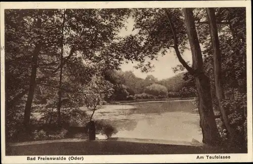 Ak Bad Freienwalde an der Oder, Am Teufelsee