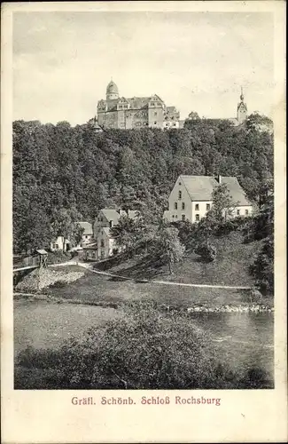 Ak Rochsburg Lunzenau Sachsen, Gräfliche Schönburg, Schloss Rochsburg