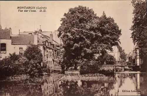 Ak Montargis Loiret, Vue sur l´Eau