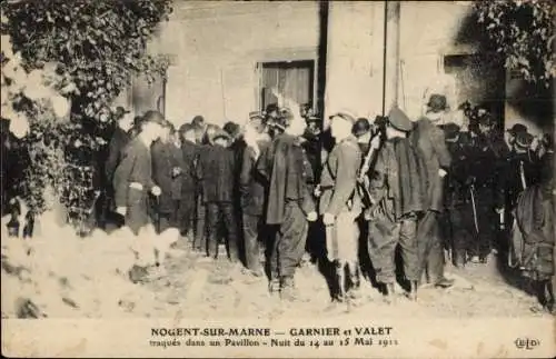 Ak Nogent sur Marne Val de Marne, Le Pavillon, 14.05.1912, Garnier et Valet traques