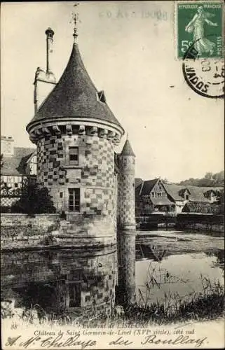 Ak Lisieux Calvados, Chateau de Saint Germain de Livet