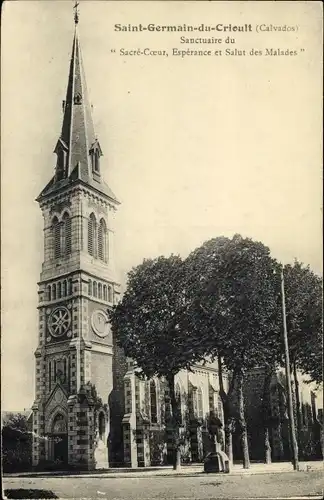 Ak Saint-Germain-du-Crioult Calvados, Sanctuaire du Scre Coeur, Esperance et Salut des Malades