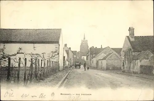 Ak Mormant Seine et Marne, Rue d'Ozouer