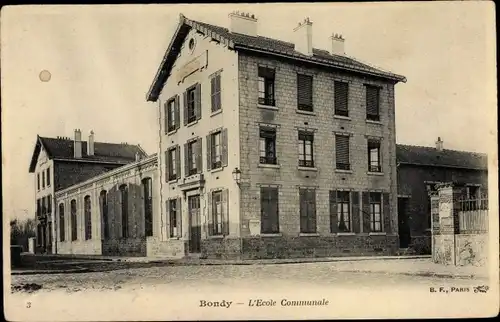 Ak Bondy Seine Saint Denis, L´École Communale