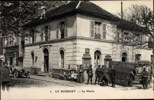 Ak Le Bourget Seine Saint Denis, La Mairie