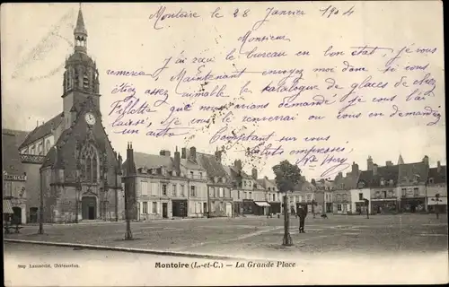 Ak Montoire Loir et Cher, La Grande Place