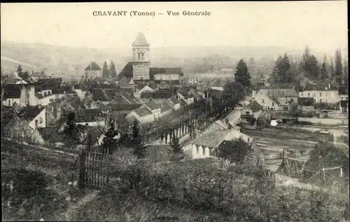 Ak Cravant Yonne, Vue Générale