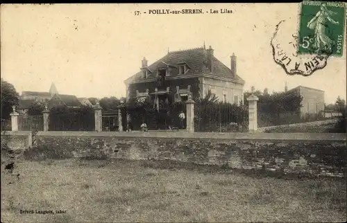 Ak Poilly Sur Serein Yonne, Les Lilas