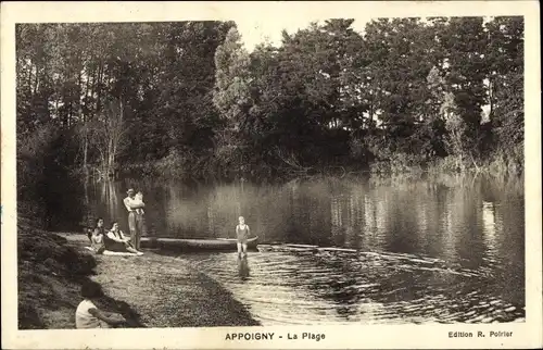 Ak Appoigny, Yonne, La Plage